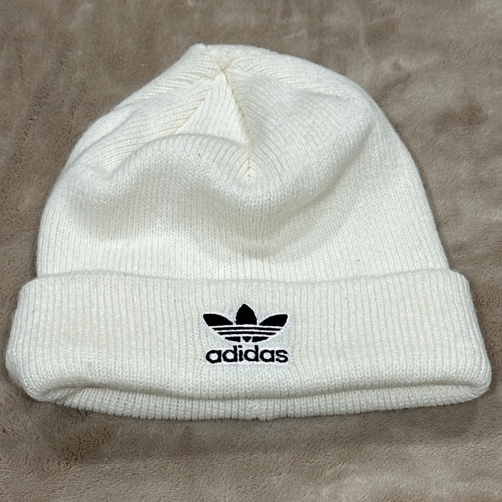 Adidas Cream Knit Beanie